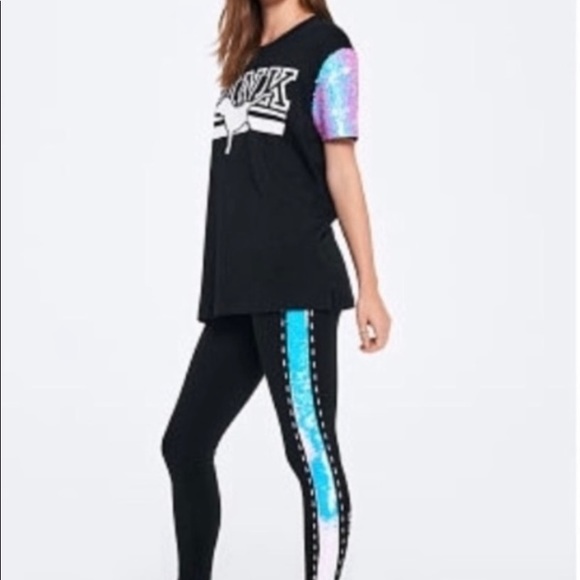 (SOLD) Victoria Secret PINK Sequin Shirt - Picture 2 of 3